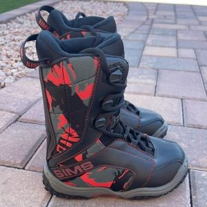 Simms SIMS "Caliber" Snowboard Boots Boys Size 1 - Sports & outdoors |